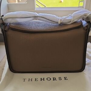 NWT The Horse Taupe Pebbled Leather Clementine Bag